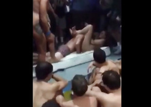Crazy Students Strive Sex On A Pool Party